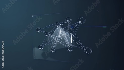 Emphasise AI topics using sleek K animated white outline icon depicting machine learning gear circuit lines looping smoothly transparent alpha to overlay explainer videos presentation slide