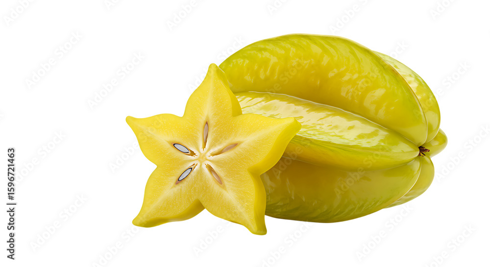 Fototapeta premium starfruit isolated on white