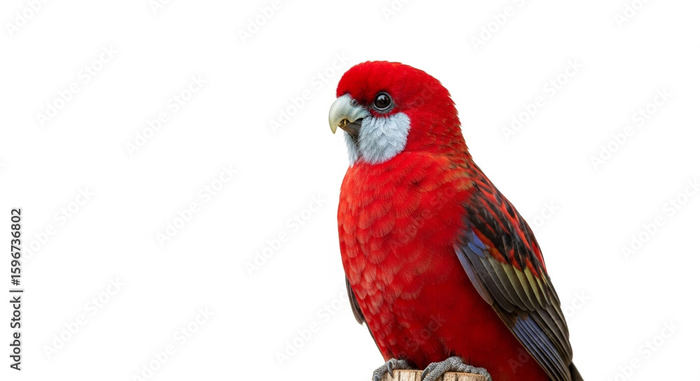 Fototapeta premium close up of a red and green parrot