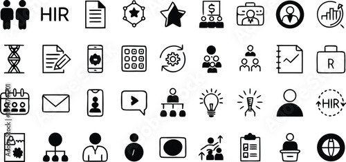 Set of kitchen icons for web design and business use