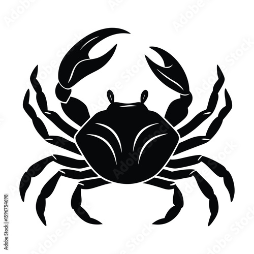 blue crab on white background