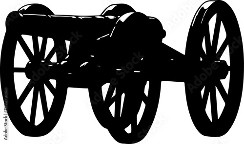  Vintage War Cannon vector graphcis