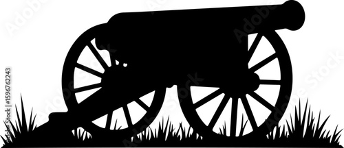  Vintage War Cannon vector graphcis