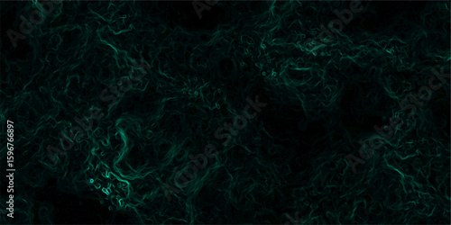 Abstract dark, background featuring intricate, organic, vein-like patterns in deep green tones. Glowing biological structures or tangled neural networks with subtle lighting and shadow depth.