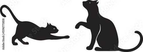 black cat silhouette