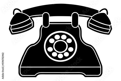 funny telephone silhouette