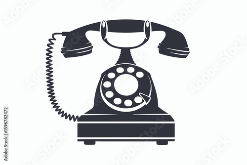 funny telephone silhouette