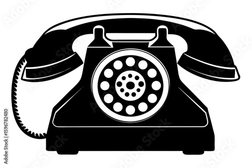 funny telephone silhouette