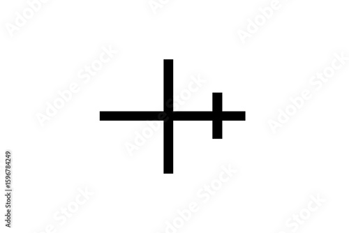 Illustration of an atom with nucleus and orbiting electrons in a stylized black and white design style