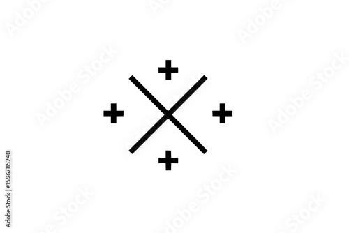 Abstract black and white vortex with radiating lines creating a symmetrical visual effect image style