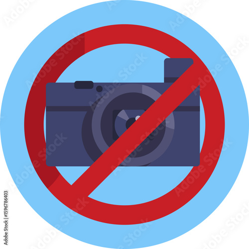 Indicates areas where photography or camera use is not allowed.