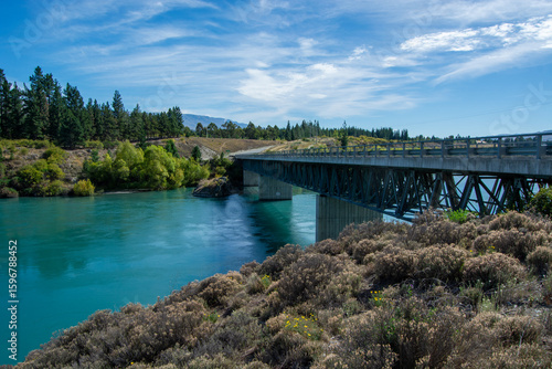 Wallpaper Mural Scenic Bridge Over Turquoise River Torontodigital.ca