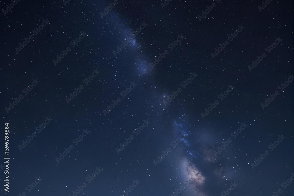 Fototapeta premium Diagonal Stretch of the Milky Way Across a Starry Sky