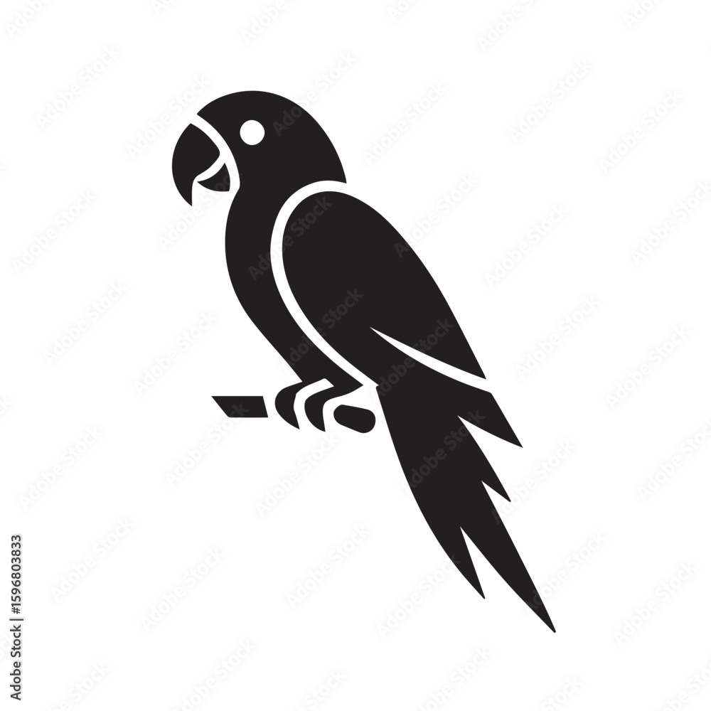 Obraz premium vector illustration of an Parrot