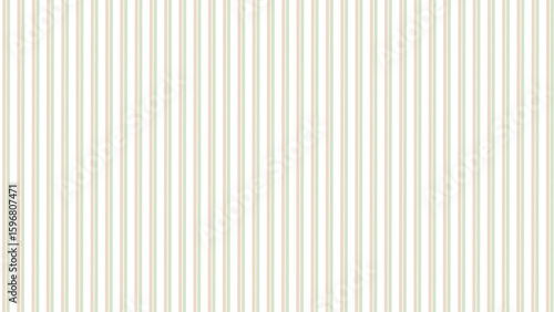 Green beige and white vertical stripes background. Luxury line wallpaper. Vertical stylish stripes.
