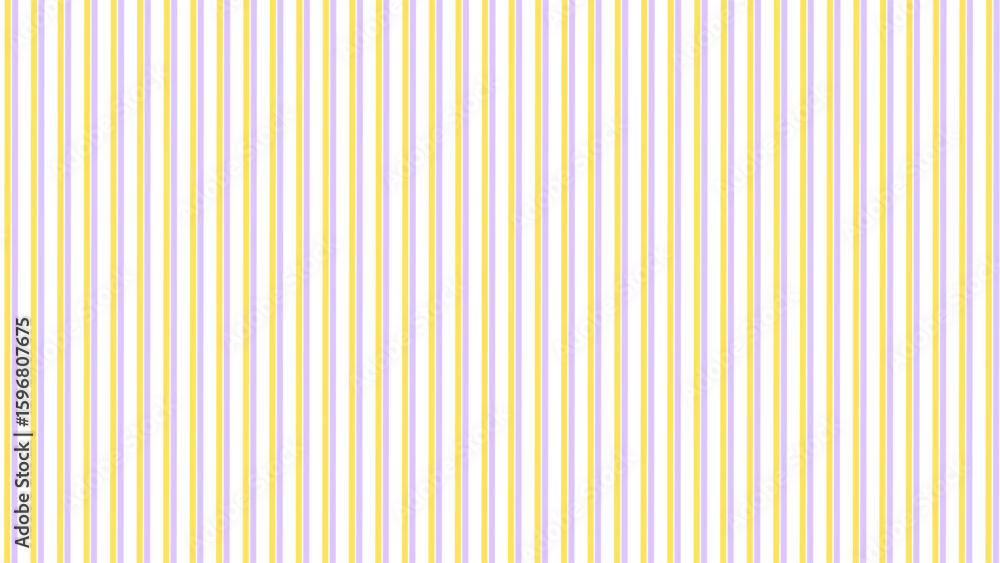 Obraz premium Yellow purple and white vertical stripes background. Luxury line wallpaper. Vertical stylish stripes.