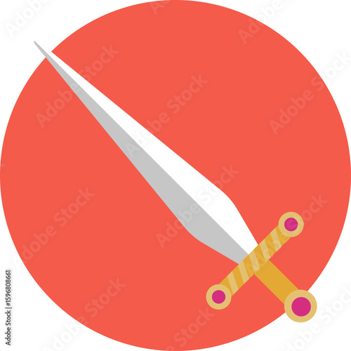 A sharp-edged weapon used by superheroes for combat or defense.