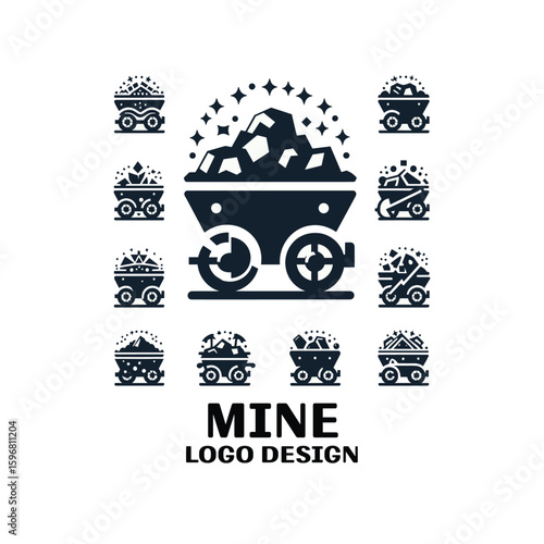 Mine Vector Logo Design 