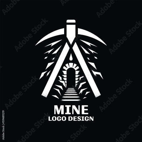 Mine Vector Logo Design 
