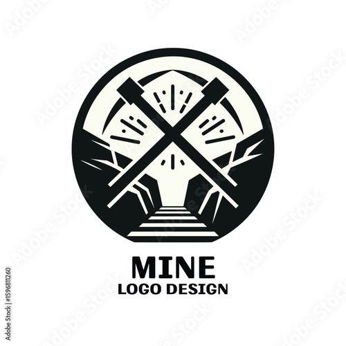 Mine Vector Logo Design 