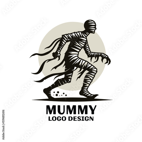 Mummy Vector Logo Design 