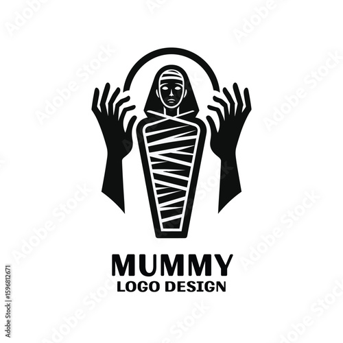 Mummy Vector Logo Design 