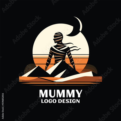 Mummy Vector Logo Design 
