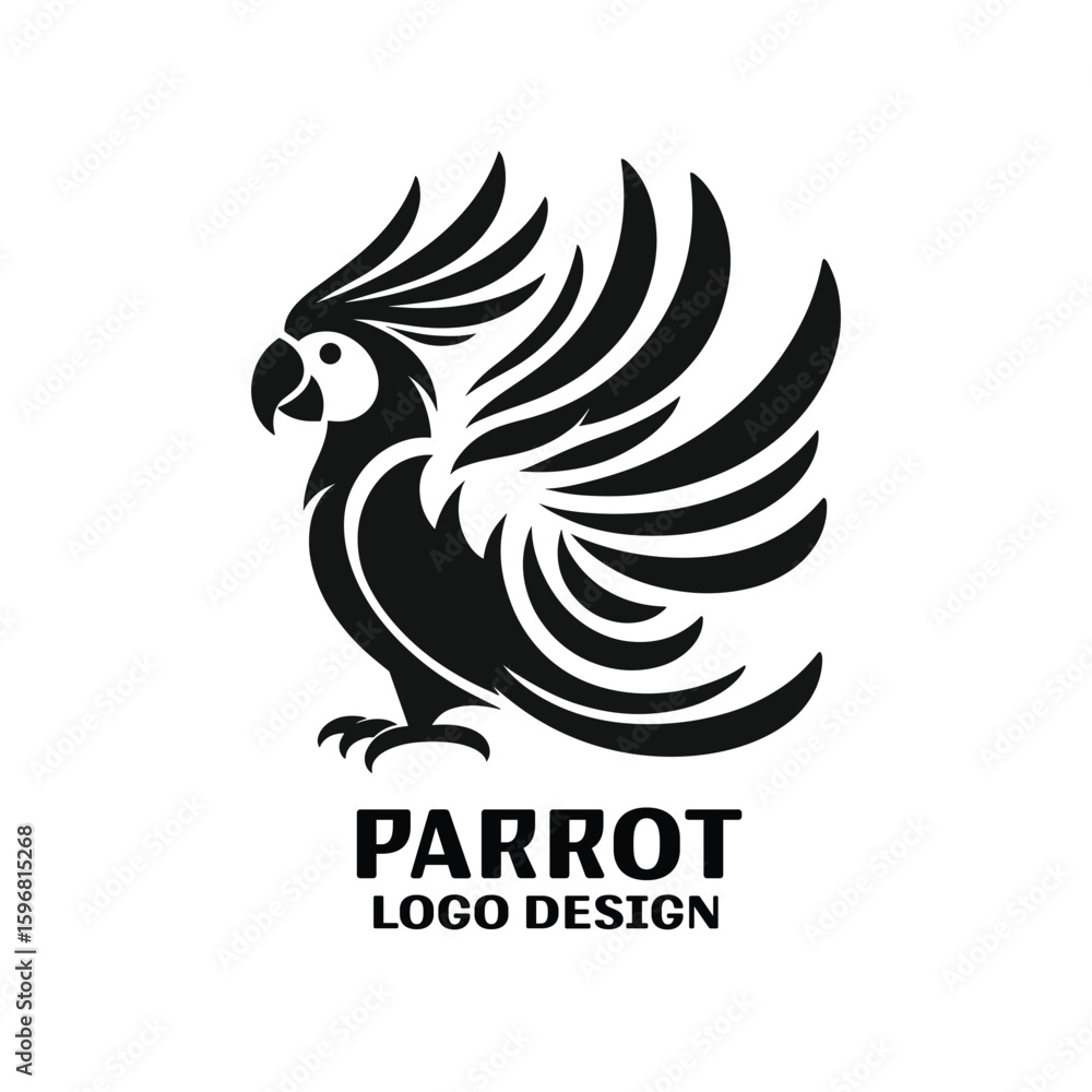 Fototapeta premium Parrot Vector Logo Design