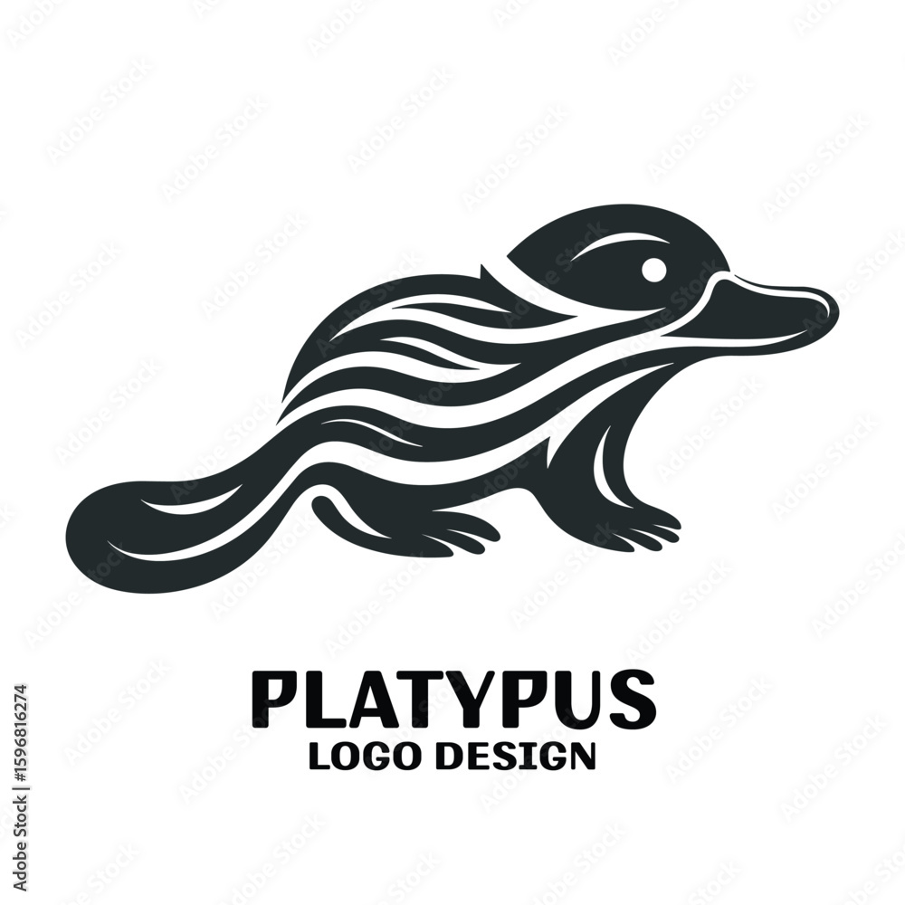 Obraz premium Platypus Vector Logo Design 