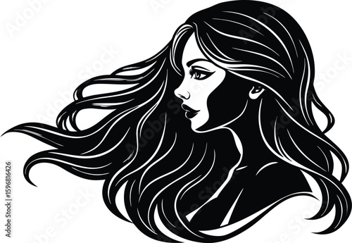 girl with long hair