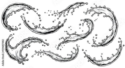 Colorful billiard ball set with number eight in minimalist style