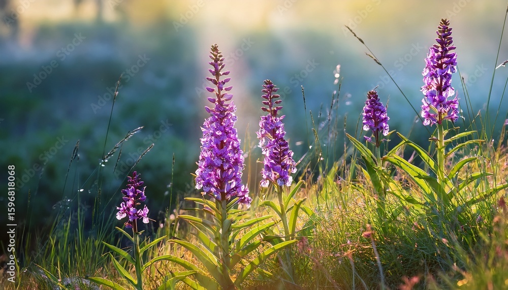 Obraz premium medicinal plant orchid dactylorhiza fushsii