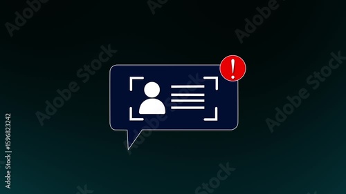 KYC verification failed concept. User information provided during the KYC process did not meet the required criteria and was not successfully verified.