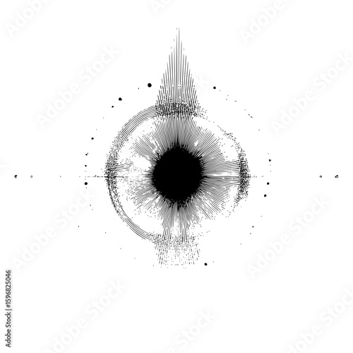 An illustration of a rectangular prism with a small sphere on it, resting on a horizontal line