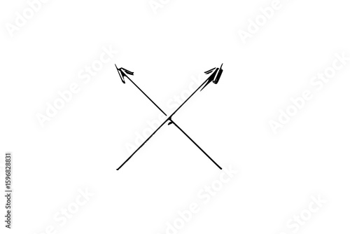 Illustration of a voltmeter with a needle pointing to a scale and electrical connections shown in black lines
