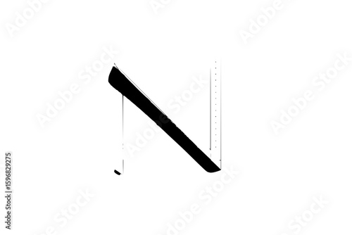Stylized depiction of a spring inside a capsule with directional arrows in black and white art style