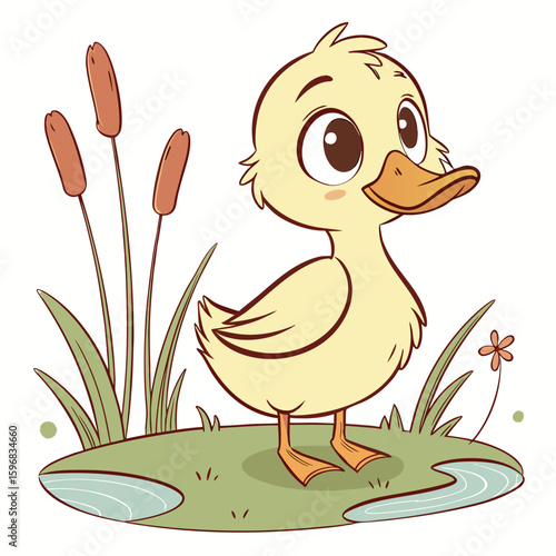 duck in the water