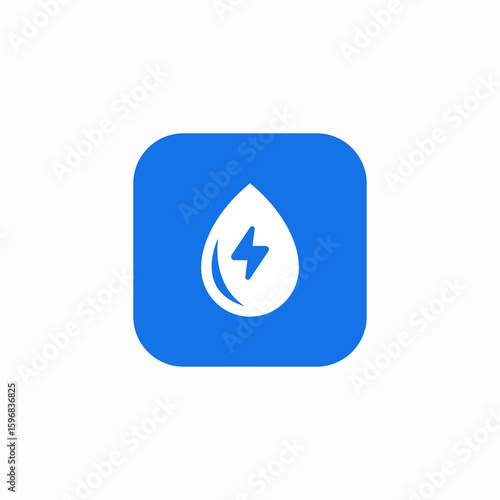 water energy power icon sign vector