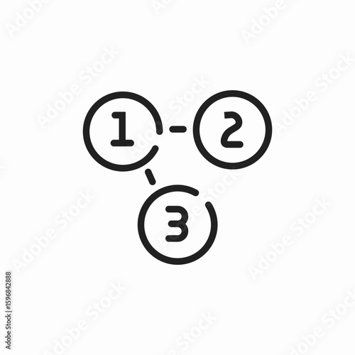 phases chapters icon sign vector