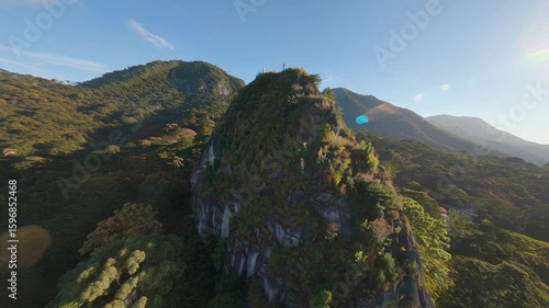 Stunning Sunrise Over Little Adam’s Peak – Aerial 4K Footage