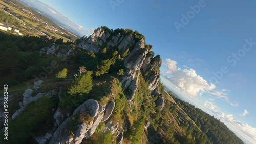 Stunning Sunrise Over Little Adam’s Peak – Aerial 4K Footage