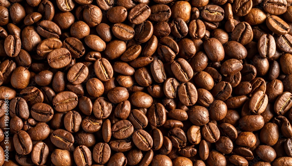 Fototapeta premium Roasted coffee beans close-up