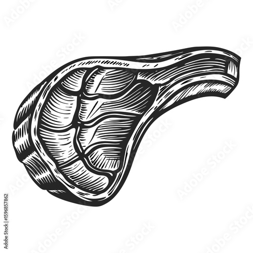 Alpaca meat cut displayed with detailed texture and marbling, alpaca meat shown ready for cooking and serving. High quality alpaca meat is lean, tender, and flavorful for many dishes.