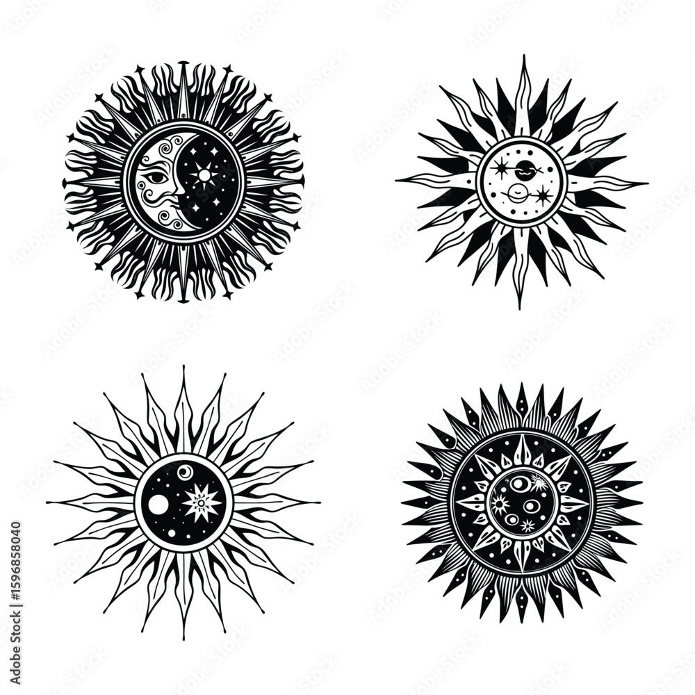 Fototapeta premium Sun svg design