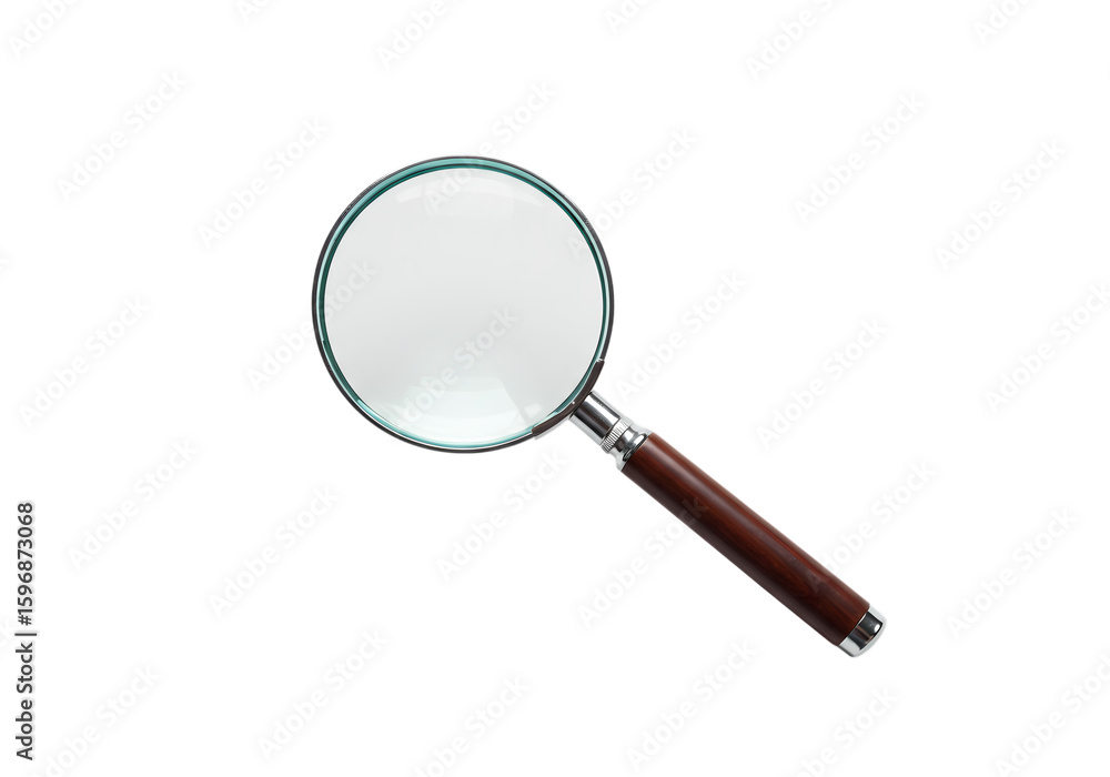Magnifying Glass: Detailed Close-Up Magnifying Glass: Detailed Close-Up