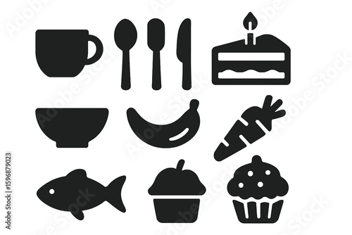 Line icons depicting various aspects of composting, from organic waste collection to fertilizer production, are included in the composting icons set