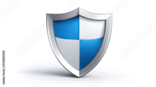 Free Download 3D silver shield graphic - GFXLoad