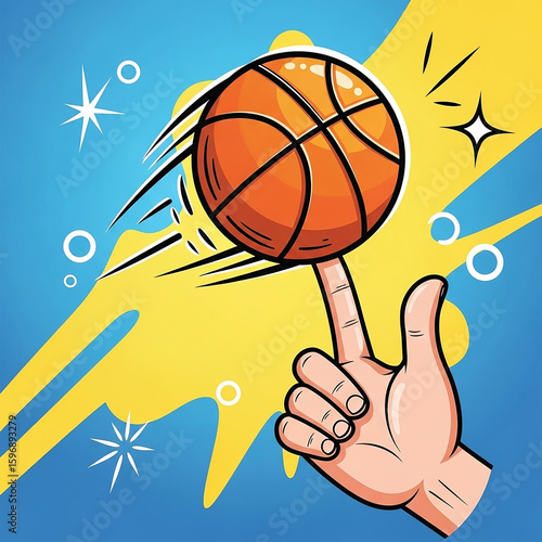 Orange basketbal rolling