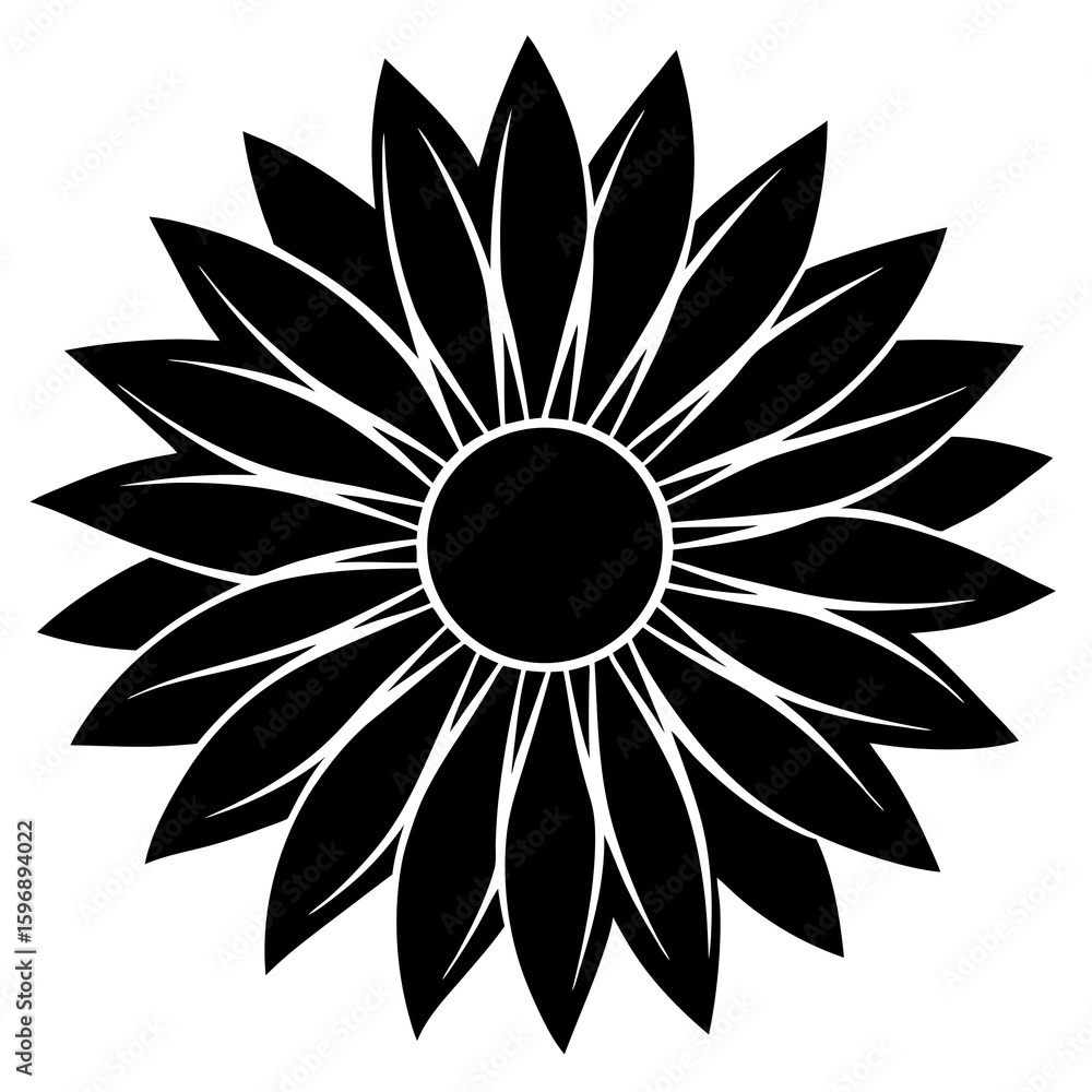 Fototapeta premium sunflower vector art