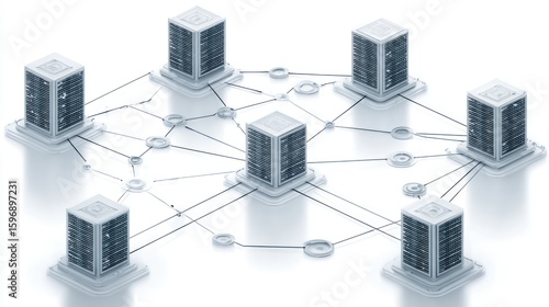 Network of server towers